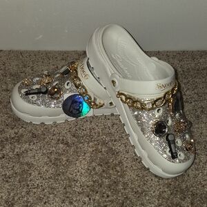 Snoop Dogg Skechers Women's Glitter Slippers with Gold Accents